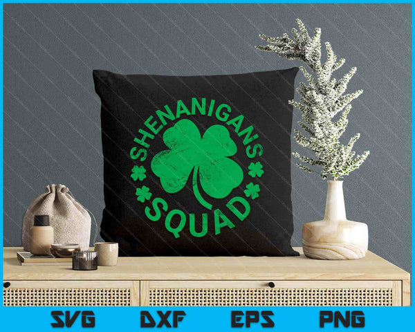 Shenanigans Squad St Patricks Day SVG PNG Digital Printable Files