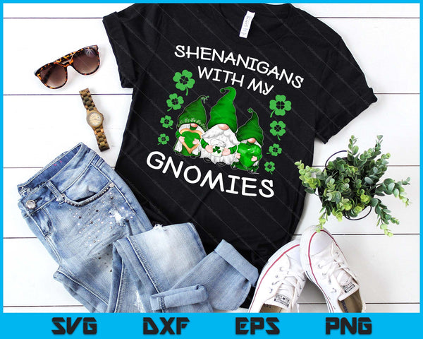 Shenanigans With My Gnomies St. Patricks Day Gnome Men Women SVG PNG Cutting Printable Files