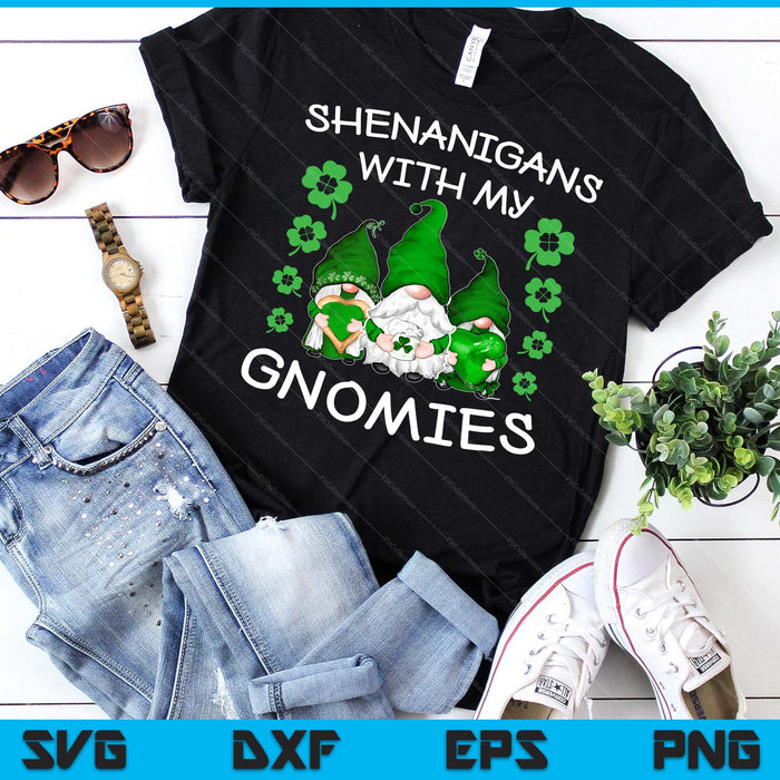 Shenanigans With My Gnomies St. Patricks Day Gnome Men Women SVG PNG Cutting Printable Files