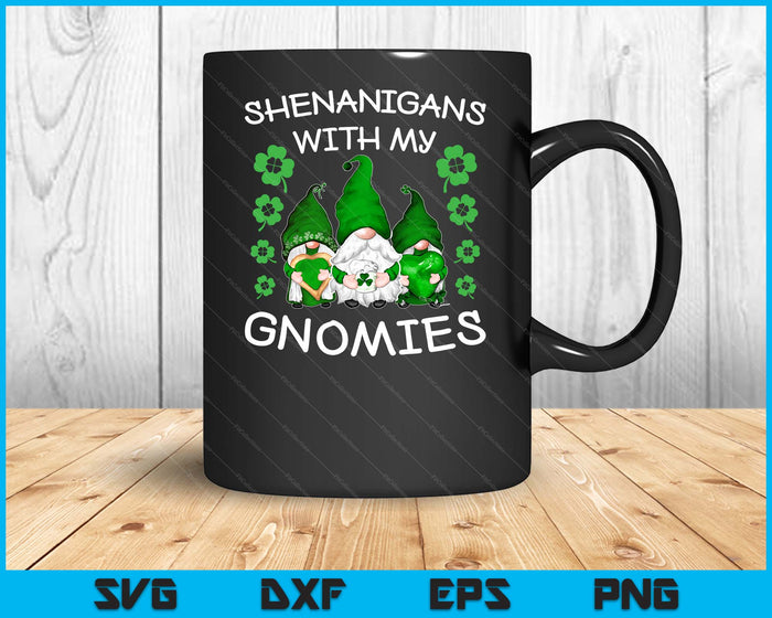 Shenanigans With My Gnomies St. Patricks Day Gnome Men Women SVG PNG Cutting Printable Files