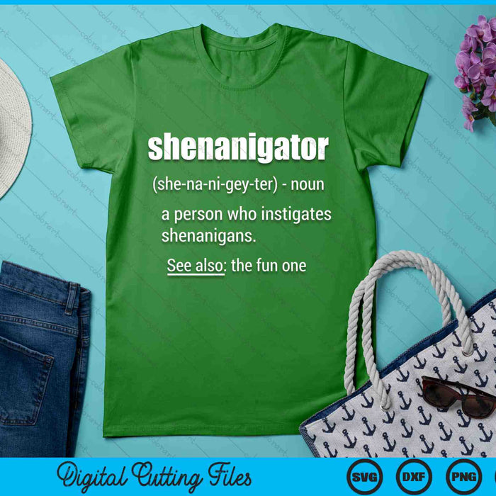 Shenanigator Definition Saint Patrick Day SVG PNG Digital Cutting Files