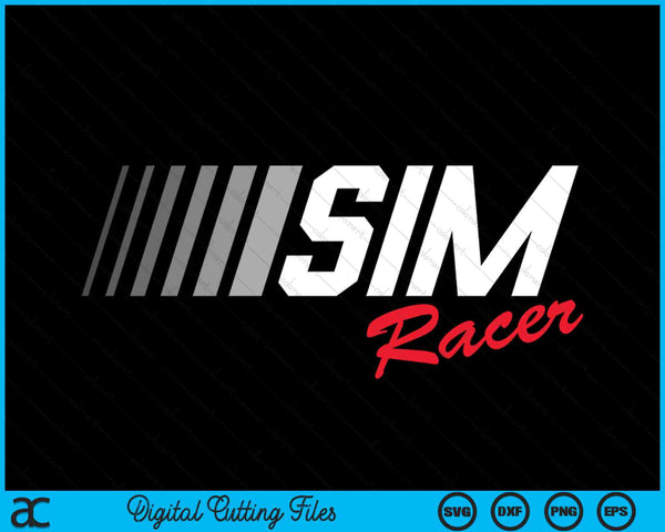 Sim Racing Sim Racer SVG PNG digitale snijbestanden