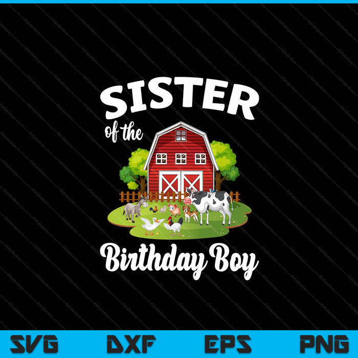 Zus van het feestvarken boerderij dier Bday partij viering SVG PNG digitale snijden-bestanden