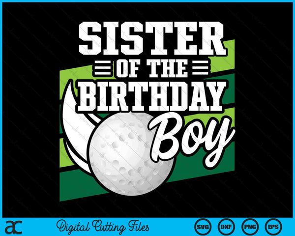 Sister Of The Birthday Boy Hockey Lover Birthday SVG PNG Digital Printable Files