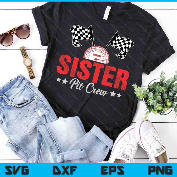 Zuster Pit Crew Race Car Racing Family SVG PNG digitale afdrukbare bestanden