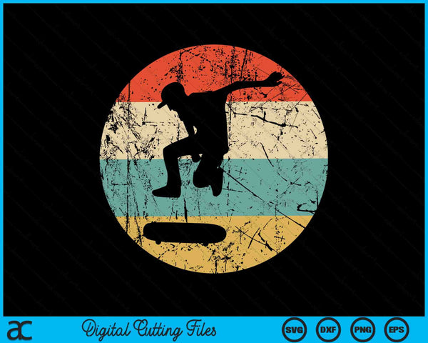 Skateboarding Vintage Retro Skateboarder SVG PNG Digital Cutting Files