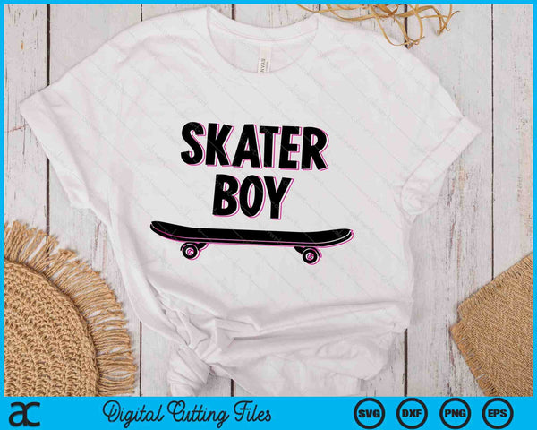 Skater Boy Skateboard SVG PNG Digital Printable Files