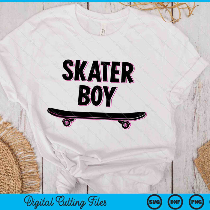 Skater Boy Skateboard SVG PNG Digital Printable Files