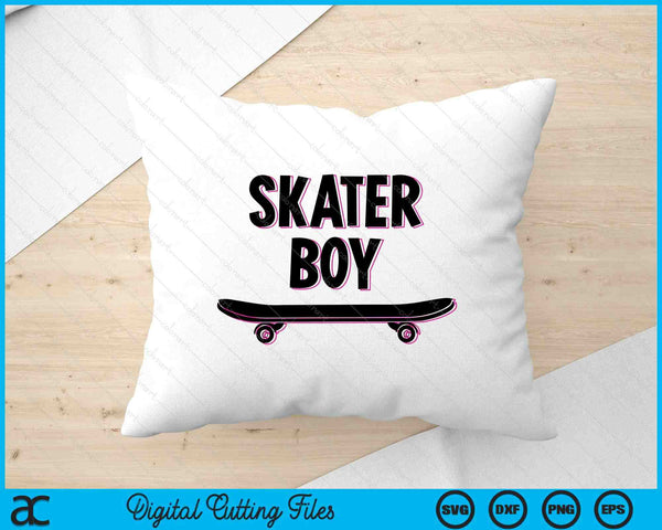 Skater Boy Skateboard SVG PNG Digital Printable Files