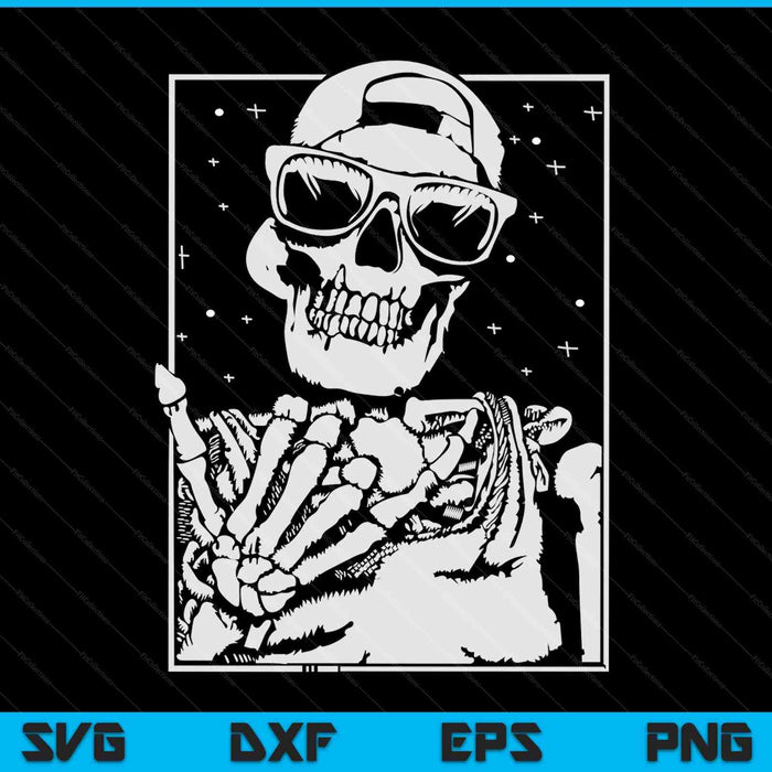Skeleton Rock Hand Halloween kostuum SVG PNG digitale snijbestanden