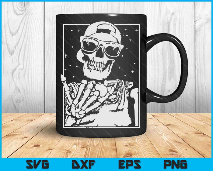 Skeleton Rock Hand Halloween Costume SVG PNG Digital Cutting Files