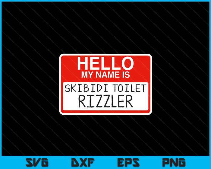 Skibidi Toilet Rizzler Rizz Funny Memes Internet Memes Gen Z SVG PNG Digital Printable Files