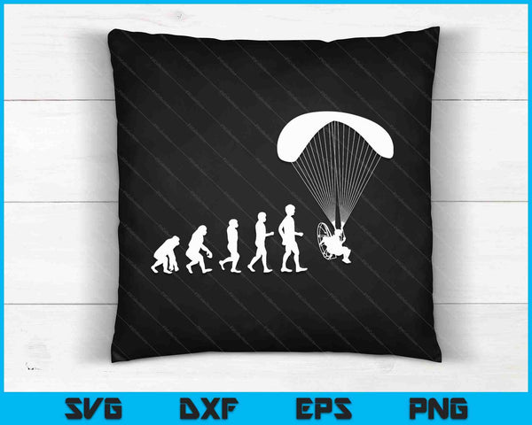 Skydive Paraglider Parachuting Skydiving Paramotor Evolution SVG PNG Digital Cutting Files