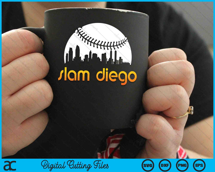 Slam Diego honkbal fan SVG PNG digitale snijbestanden