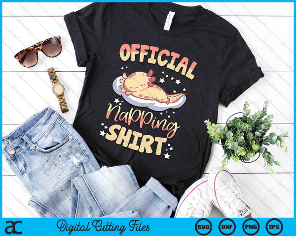 Sleeping Axolotl Pyjamas Axolotl Lover Official Napping SVG PNG Digital Printable Files