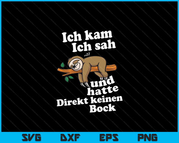 Luiaard Gift Luiaard Kantoorwerk Collega Late Sleeper SVG PNG Digitale Snijbestanden