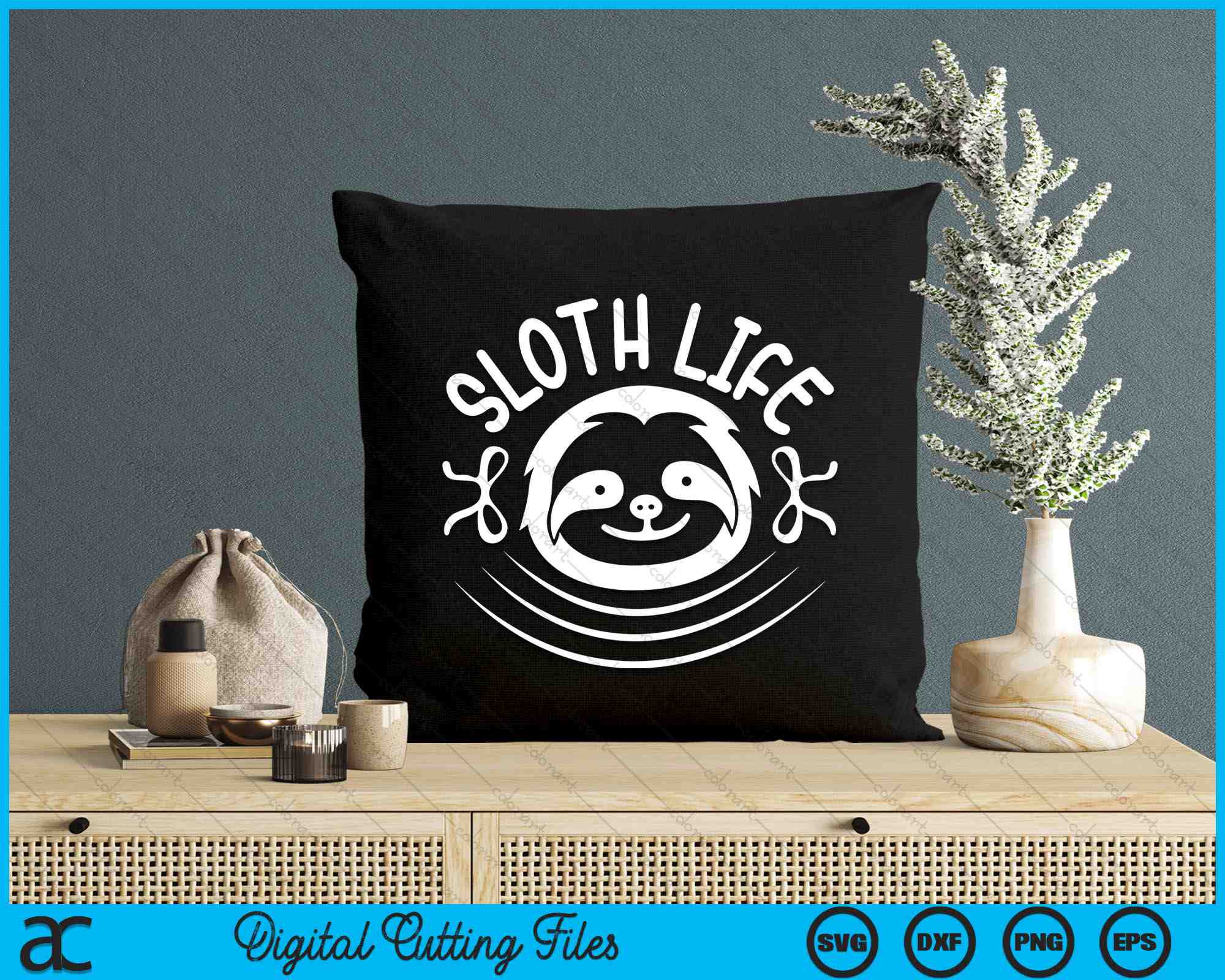 Sloth Life SVG PNG Digital Cutting Files – creativeusarts
