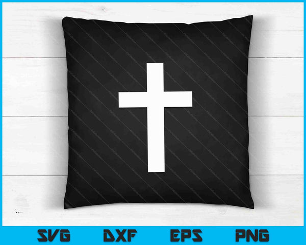 Small Cross Subtle Christian Minimalist Religious Faith SVG PNG Digital Cutting Files