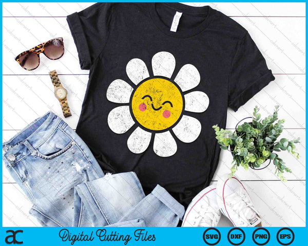 Smiley Sunflower This is My Gardening Shirt SVG PNG Digital Cutting Files