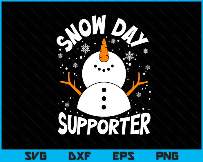 Snow Day Supporter Snowflake Funny Teacher Christmas Pajamas SVG PNG Digital Printable Files