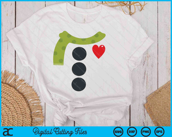 Snowman Buttons Costume Funny Christmas Xmas SVG PNG Digital Printable Files