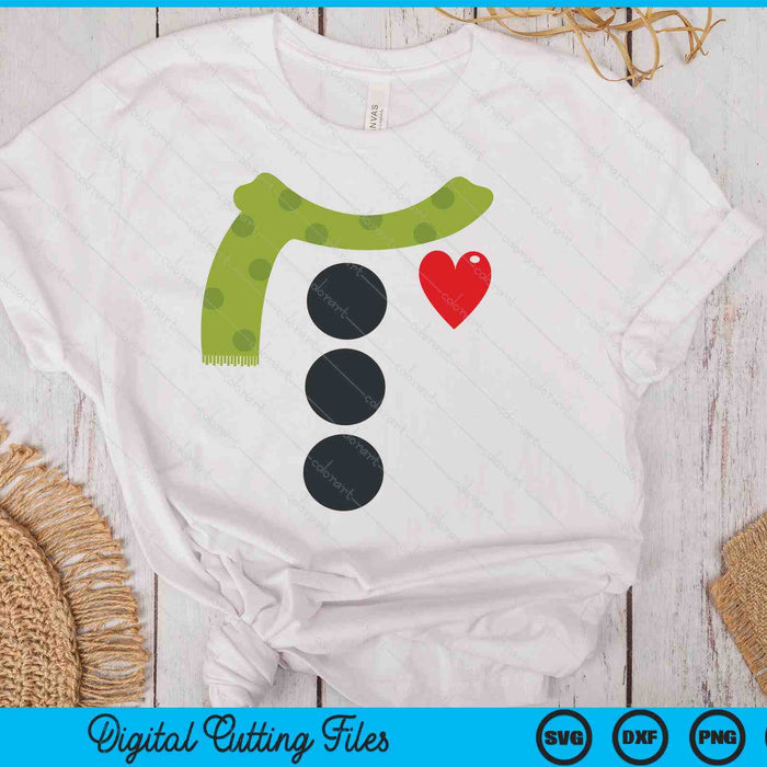 Snowman Buttons Costume Funny Christmas Xmas SVG PNG Digital Printable Files