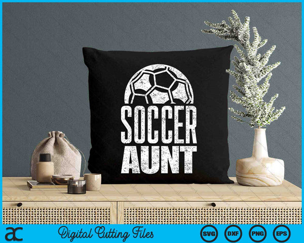 Soccer aunt player Mother's Day design on a t-shirt