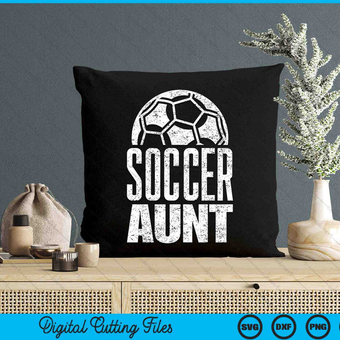 Soccer aunt player Mother's Day design on a t-shirt