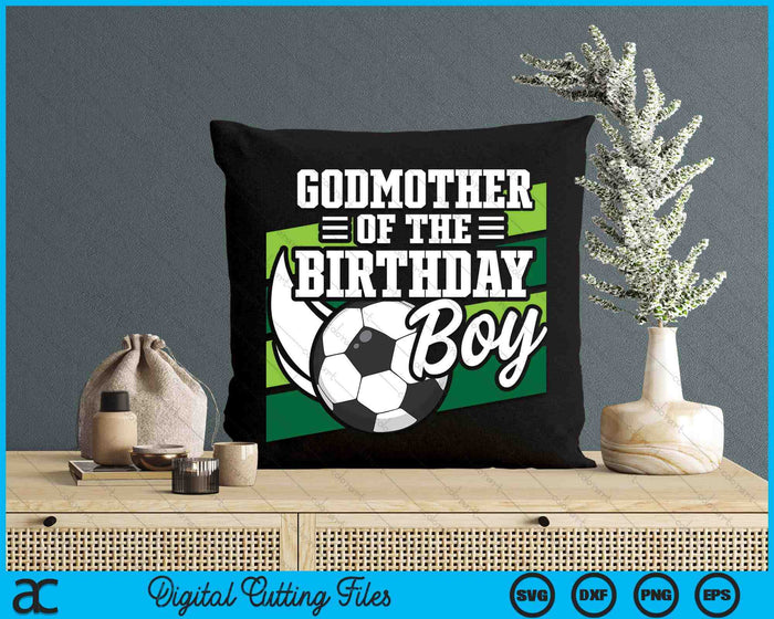 Voetbal verjaardag verjaardag Godmother jongens voetbal verjaardag SVG PNG digitale snijden bestanden 