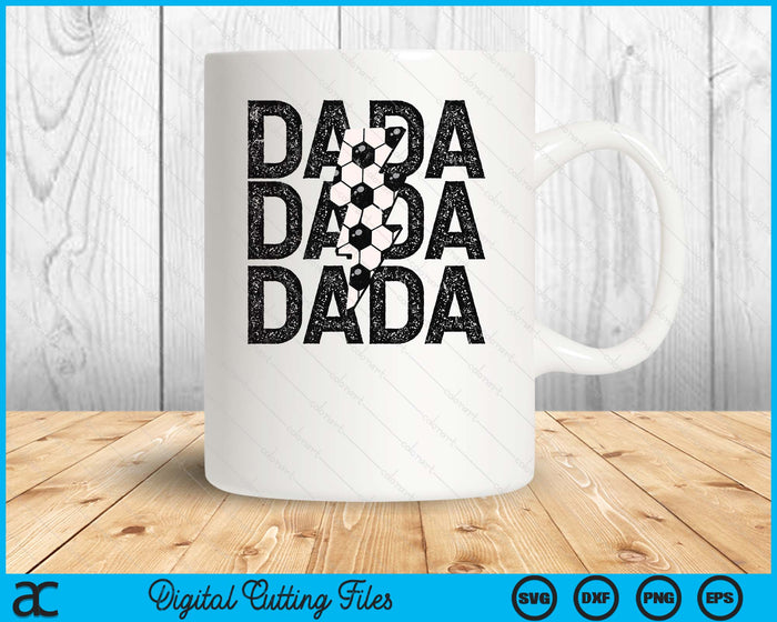 Soccer Dada Distressed Lightning Bolt SVG PNG Digital Printable Files