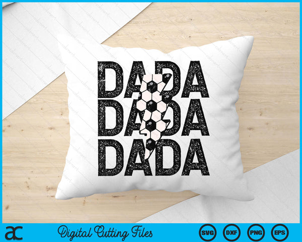 Soccer Dada Distressed Lightning Bolt SVG PNG Digital Printable Files