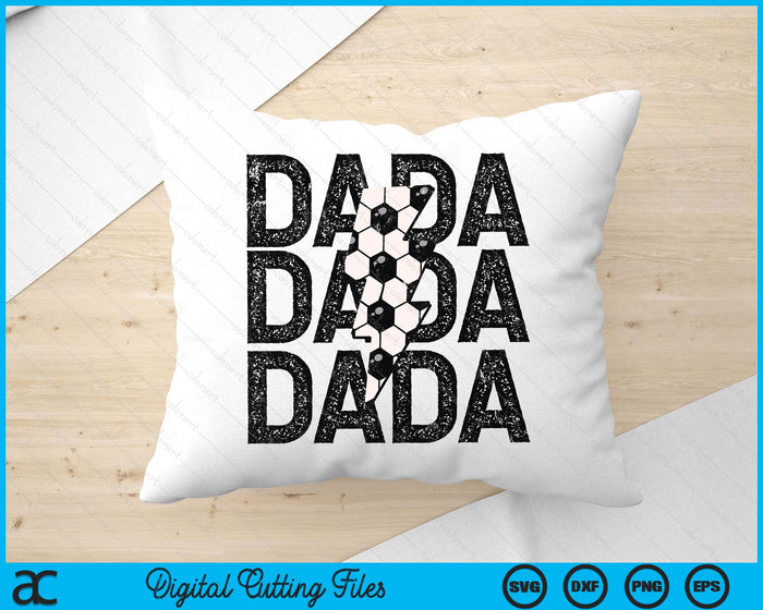 Soccer Dada Distressed Lightning Bolt SVG PNG Digital Printable Files