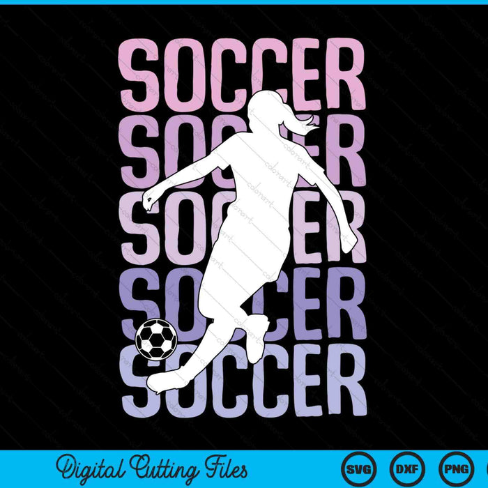 Soccer Girls Women Kids Youth Girl SVG PNG Digital Printable Files