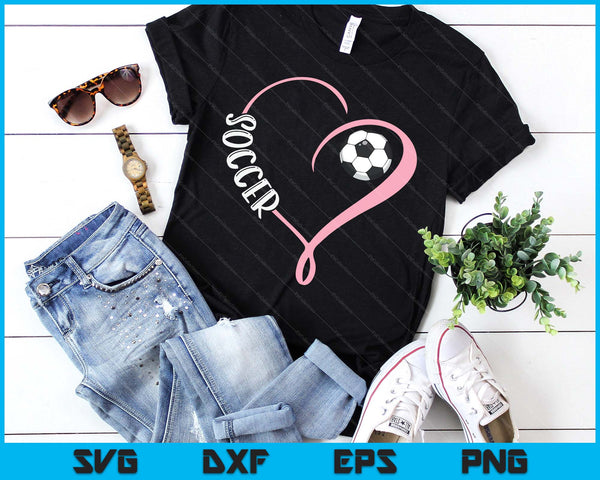 Soccer Ladies Valentine's Day Soccer Lover SVG PNG Digital Printable Files