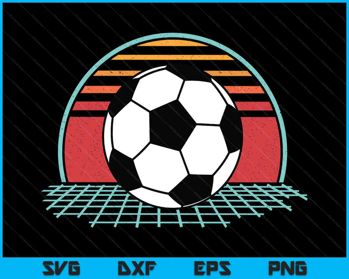 Soccer Lover Retro Vintage 80s Style Player SVG PNG Digital Printable Files