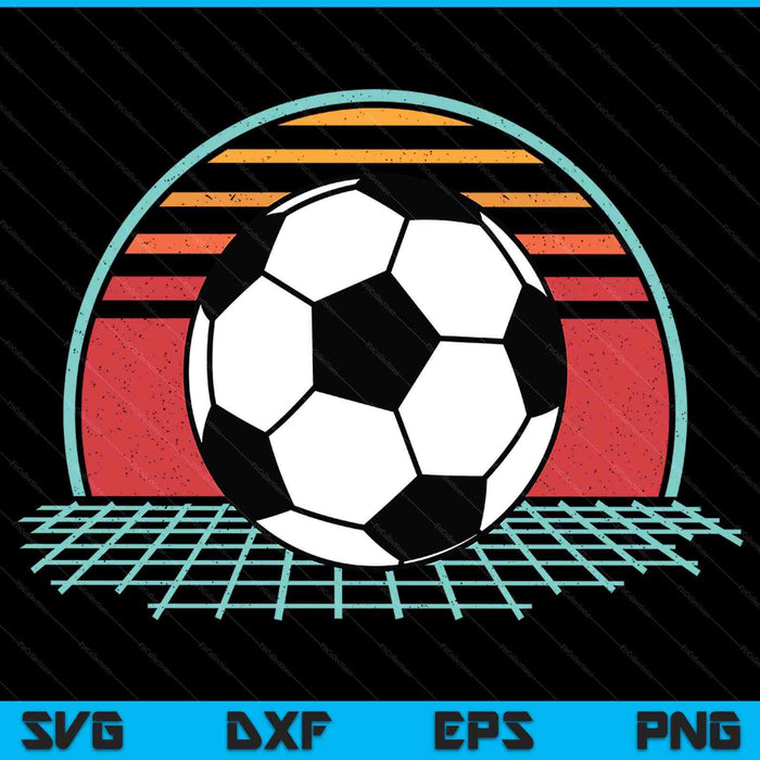 Soccer lover retro vintage 80s style player SVG cut file