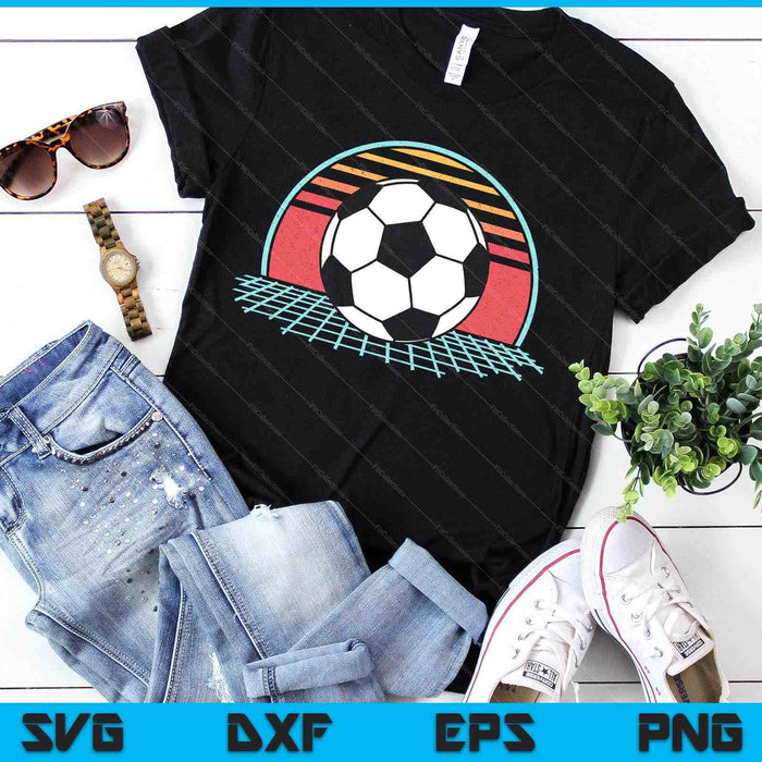 Soccer Lover Retro Vintage 80s Style Player SVG PNG Digital Printable Files