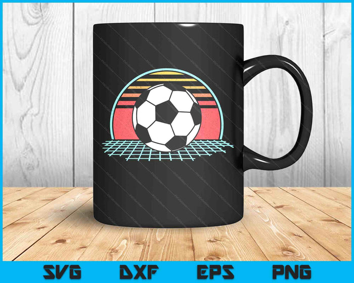 Soccer Lover Retro Vintage 80s Style Player SVG PNG Digital Printable Files