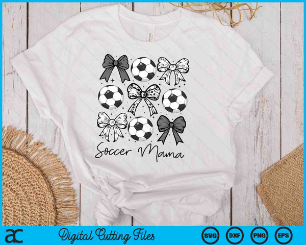 Soccer Mama Coquette Bow Soccer Season SVG PNG Digital Printable Files