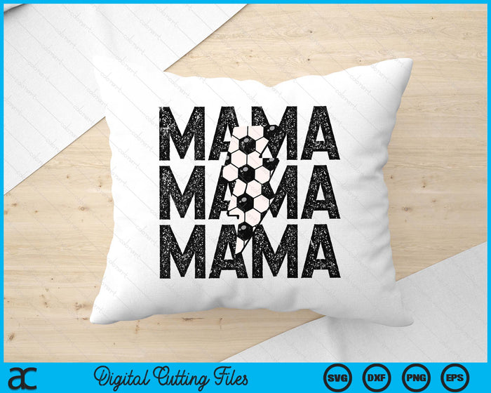 Soccer Mama Distressed Lightning Bolt SVG PNG Digital Printable Files