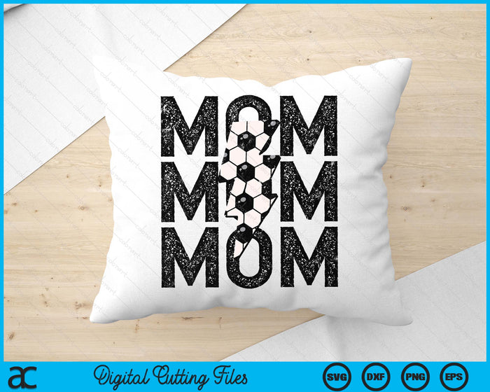 Soccer Mom Distressed Lightning Bolt SVG PNG Digital Printable Files