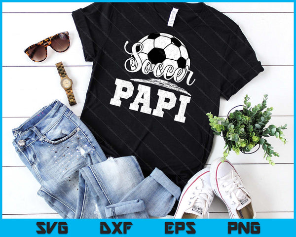 Soccer Papi Soccer Player Game Day Father's Day SVG PNG Digital Cutting File