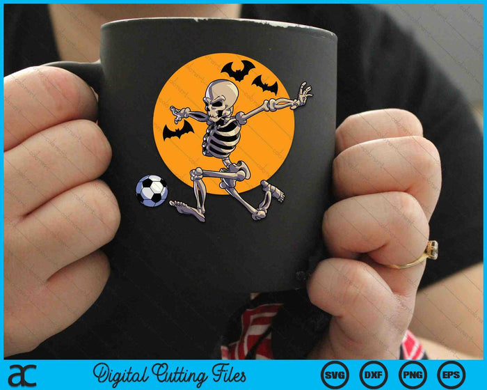 Soccer Skeleton Halloween Costume Soccer Player SVG PNG Digital Cutting Files