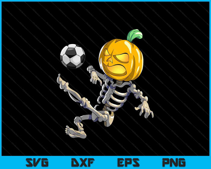 Voetbal skelet Halloween mannen jongens voetbal Halloween SVG PNG digitale snijden bestanden