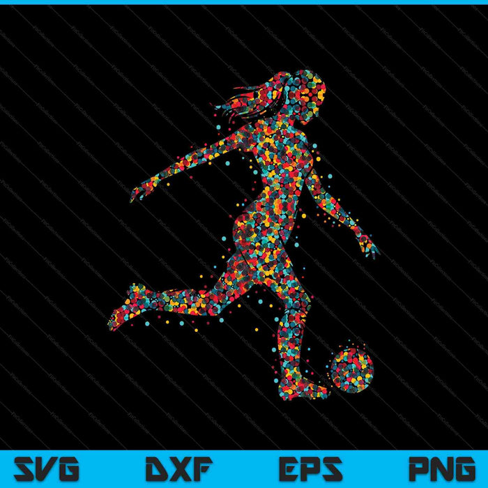 Soccer player SVG cut file