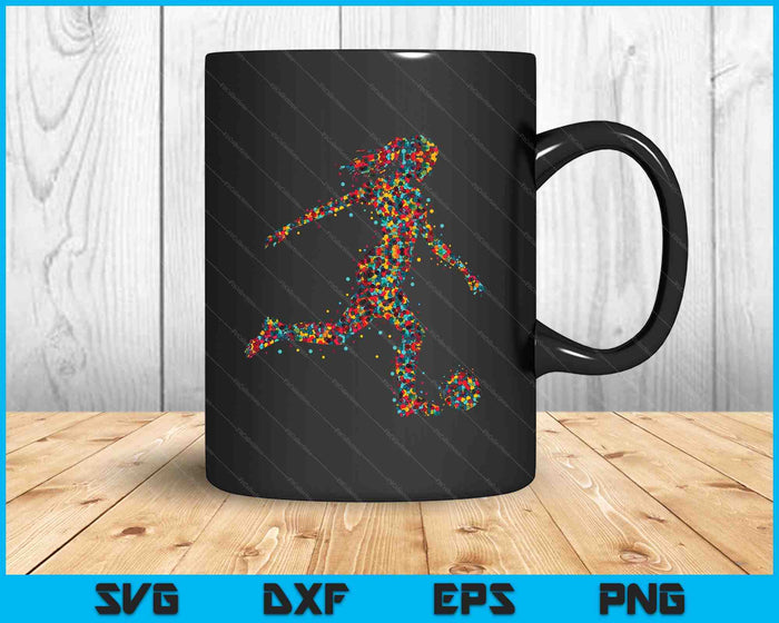 Soccer Women Girl Player SVG PNG Digital Printable Files