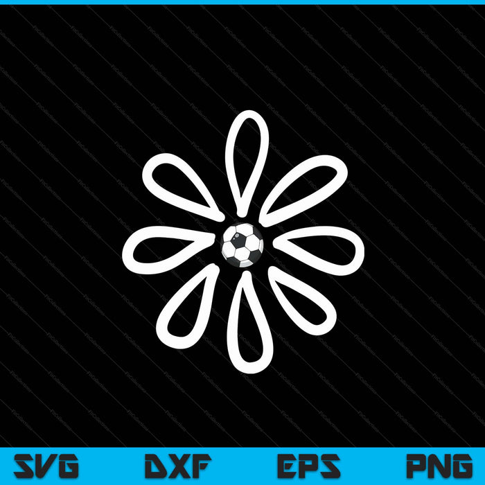 Soccer shirts Flower Daisy Soccer center SVG PNG Digital Cutting File