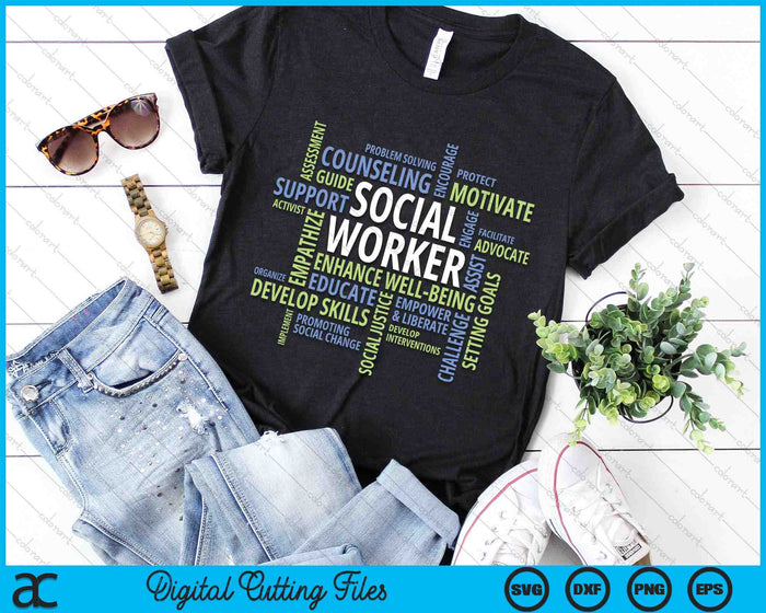 Social Work Month Social Worker SVG PNG Digital Cutting Files
