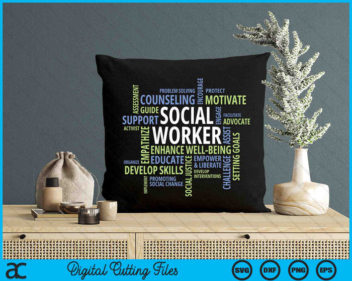 Social Work Month Social Worker SVG PNG Digital Cutting Files
