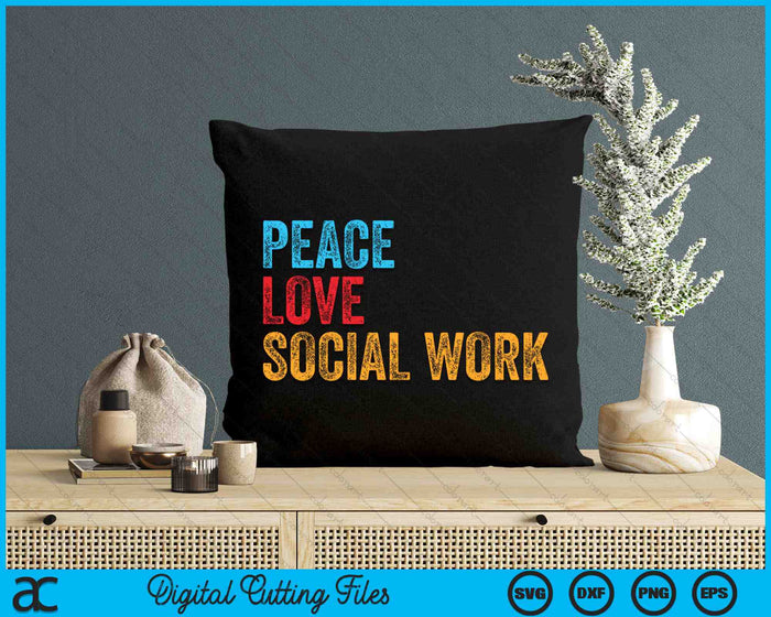 Maatschappelijk werker vrede liefde sociaal werk SVG PNG digitale snijbestanden